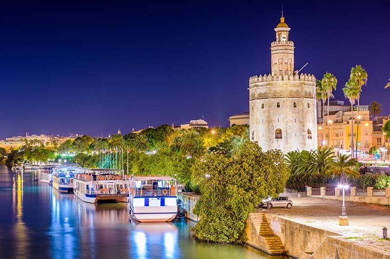 places to visit in seville - torre del oro