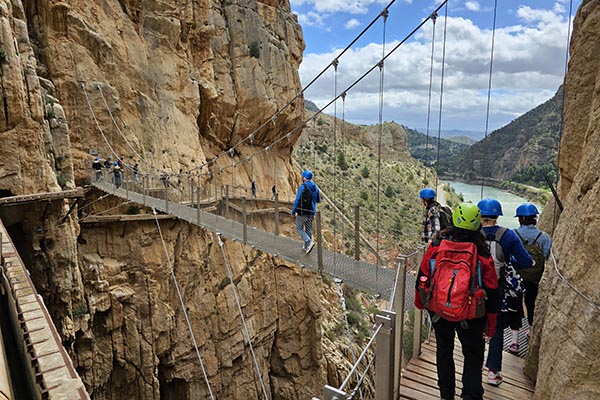 El Caminito del Rey bridge