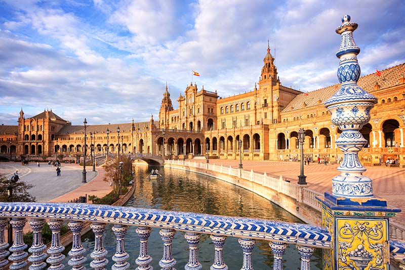 Plaza de España in Seville, Spain